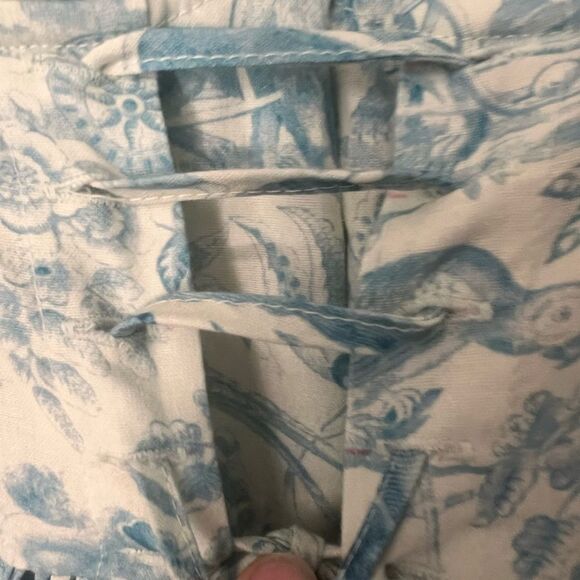 Selkie x Anthropologie The Renaissance Gown In Blue Toile Print - Picture 11 of 14